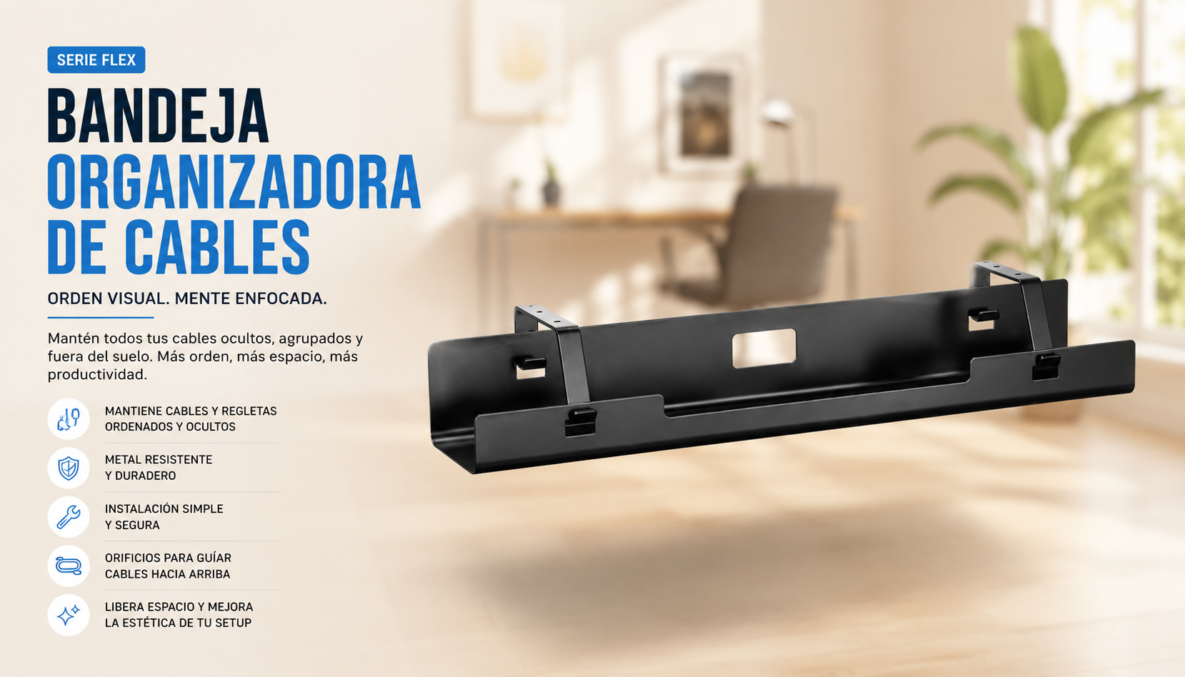 Bandeja organizadora cables 4 bandeja organizadora de cables