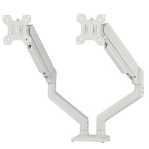 Soporte para dos monitores blanco