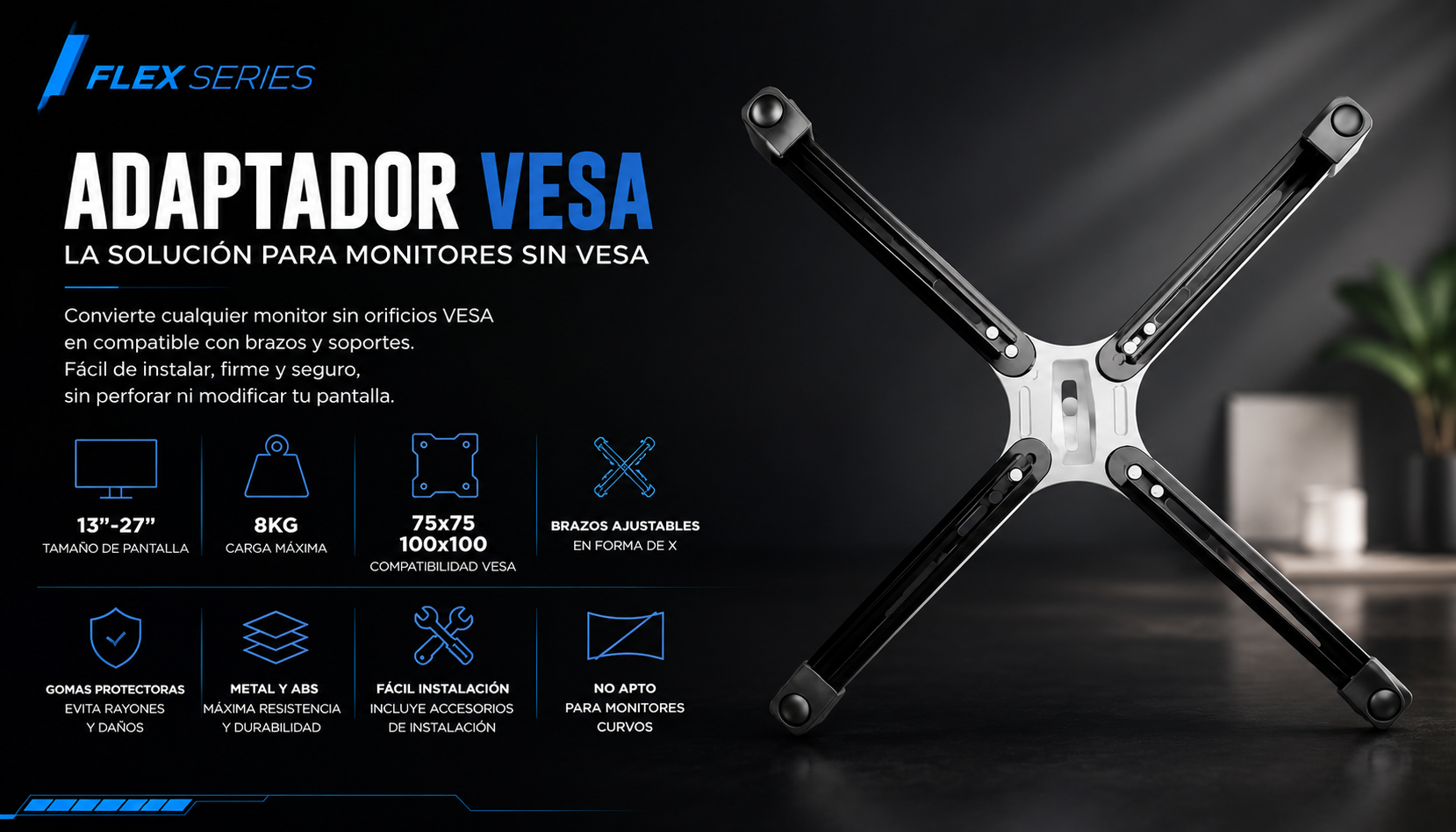 El adaptador VESA para monitor